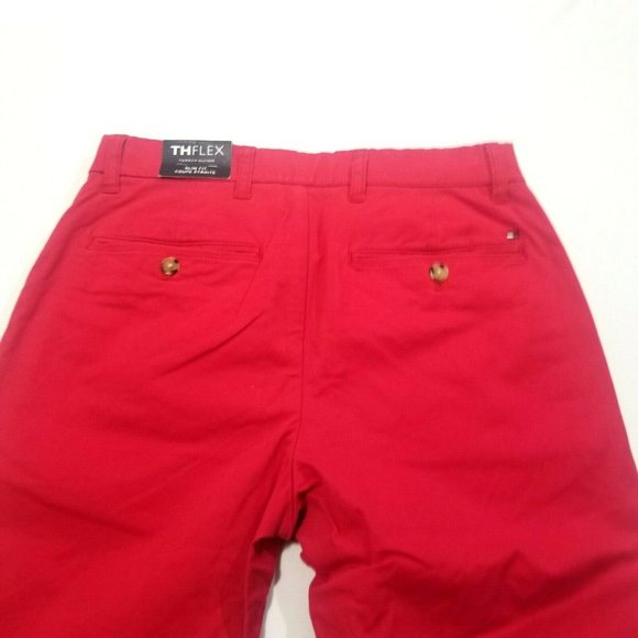 Tommy Hilfiger Men's Stretch Chino Pants Slim Fit - Picture 4 of 5